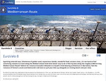 Tablet Screenshot of eurovelo8.com